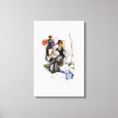 Amerikaans meisje in Frankrijk door Harrison Fishe Canvas Afdruk (Voorkant)