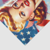  Amerikaans Meisje Schilderen Tissuepapier (Detail)