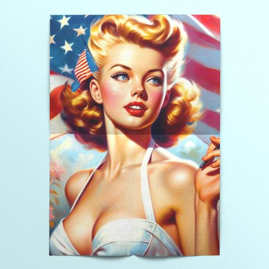 Amerikaans Meisje Schilderen Tissuepapier