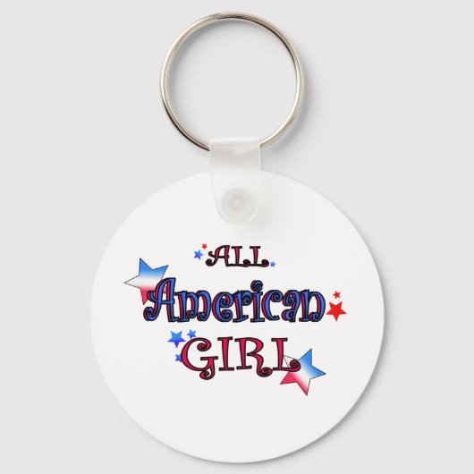 Amerikaans meisje sleutelhanger (Voorkant)