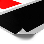 Amerikaans meisje. Sterren en Stripes. Zonnebril.  Poster (Hoek)