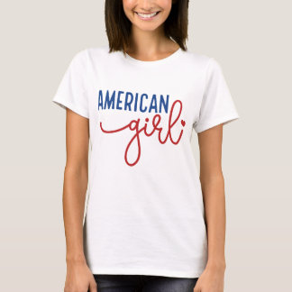 Amerikaans meisje t-shirt