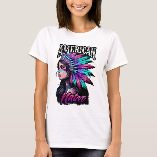 amerikaans meisje t-shirt (Voorkant)