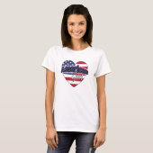 Amerikaans meisje t-shirt (Voorkant volledig)