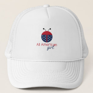 Amerikaans meisje trucker pet