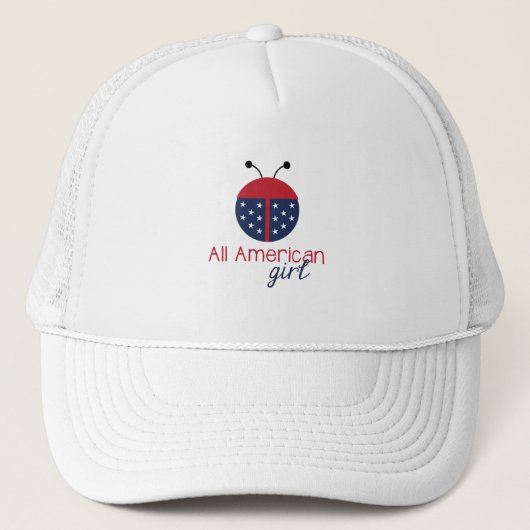 Amerikaans meisje trucker pet (Voorkant)