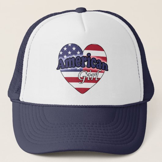 Amerikaans meisje trucker pet (Voorkant)