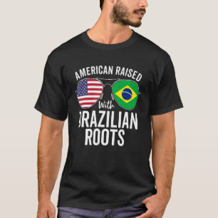 Amerikaans met Braziliaanse wortels VS Brazilië Fl T-shirt
