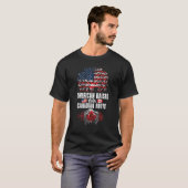 Amerikaans met Canadese wortels in Canada T-shirt (Voorkant volledig)