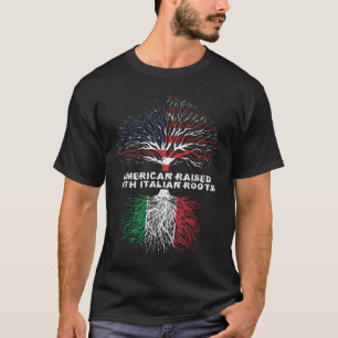 Amerikaans met Italiaanse wortelen Italië T-shirt