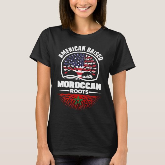 Amerikaans met Marokkaanse wortels Marokko T-shirt (Voorkant)