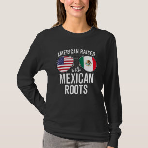 Amerikaans met Mexicaanse wortels als Mexicaanse v T-shirt