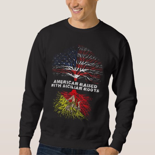 Amerikaans met Siciliaanse roet Sicilië Trui (Voorkant)