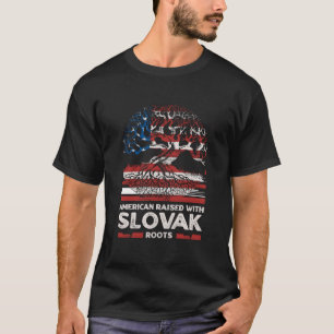 Amerikaans met Slowaakse roots Patriottisch Slowak T-shirt
