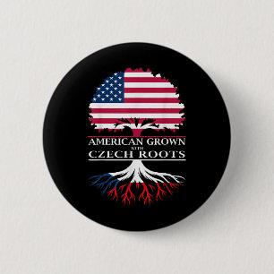 Amerikaans met Tsjechische wortels Ronde Button 5,7 Cm