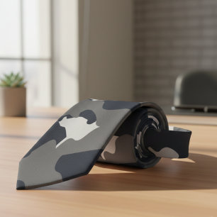 Amerikaans militair Camouflage grijs Camo Seamless Stropdas