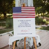 Amerikaans militair pensioen welkomstteken poster