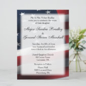 Amerikaans militair thema Uitnodiging om te vliege (Staand voorkant)