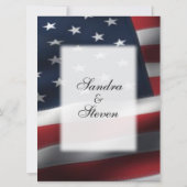 Amerikaans militair thema Uitnodiging om te vliege (Achterkant)