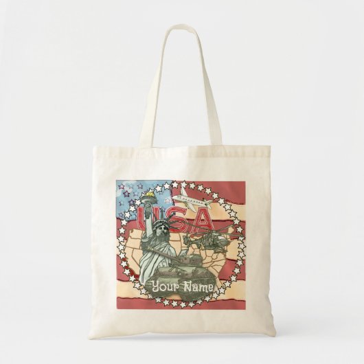 Amerikaans Militair Tote Bag (Voorkant)