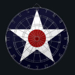 Amerikaans militair Vliegtuig Roundel - 241102-K Dartbord<br><div class="desc">US Military Vliegtuig Roundel - 241102 - K. Army Air Force National Star and Bars Insignia.</div>