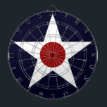 Amerikaans militair Vliegtuig Roundel - 241102-K Dartbord<br><div class="desc">US Military Vliegtuig Roundel - 241102 - K. Army Air Force National Star and Bars Insignia.</div>