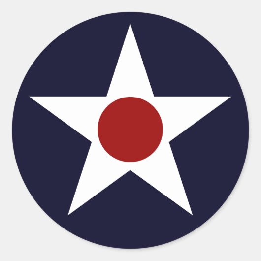 Amerikaans militair Vliegtuig Roundel - 241102-K Ronde Sticker (Voorkant)