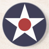 Amerikaans militair Vliegtuig Roundel - 241102-K Zandsteen Onderzetter (Voorkant)