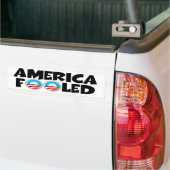 Amerikaans misleid anti-Obama spul Bumpersticker (Op Truck)