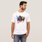 amerikaans model voor paardenraces t-shirt (Voorkant volledig)