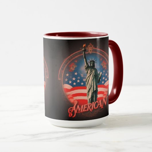 Amerikaans. Mok (Voorkant rechts)