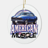Amerikaans Musculair Camaro Keramisch Ornament (Links)