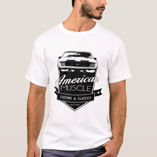 Amerikaans Musculair Camaro T-shirt (Voorkant)