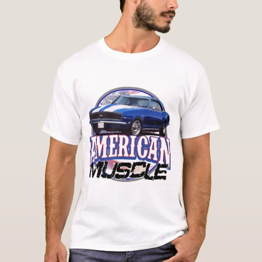 Amerikaans Musculair Camaro T-shirt (Voorkant)