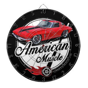 Amerikaans Musculair Corvette Dartbord