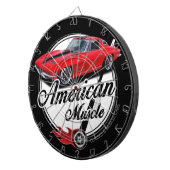 Amerikaans Musculair Corvette Dartbord (Voorkant Rechts)