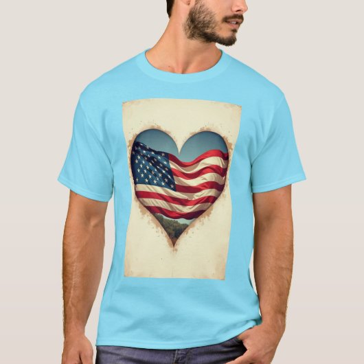 Amerikaans nationaal ontwerp t-shirt (Voorkant)