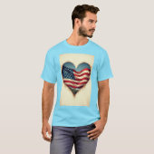 Amerikaans nationaal ontwerp t-shirt (Voorkant volledig)