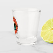 Amerikaans nationaal park Retro Compass Embleem Shot Glas (Rechts)