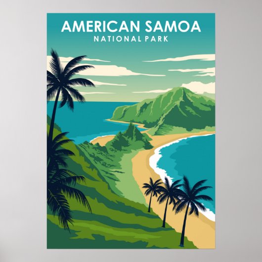 Amerikaans nationaal park Samoa Poster (Voorkant)