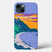 Amerikaans nationaal park Samoa - strand Case-Mate iPhone Case (Achterkant)