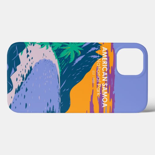 Amerikaans nationaal park Samoa - strand Case-Mate iPhone Case (Achterkant (horizontaal))