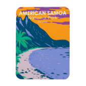 Amerikaans nationaal park Samoa - strand Magneet (Verticaal)