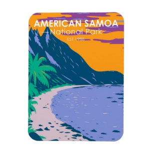 Amerikaans nationaal park Samoa - strand Magneet