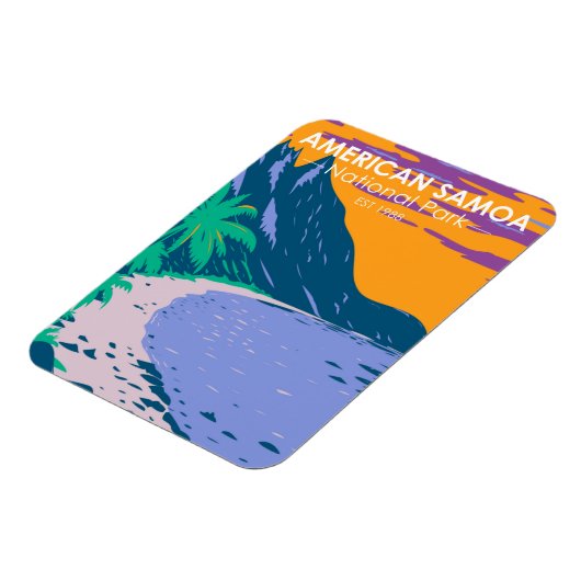 Amerikaans nationaal park Samoa - strand Magneet (Linkerzijde)