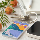 Amerikaans nationaal park Samoa - strand Sleutelhanger (Voorkant Rechts)