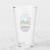 Amerikaans nationaal park van Samoa Retro Emblem Glas (Achterkant)