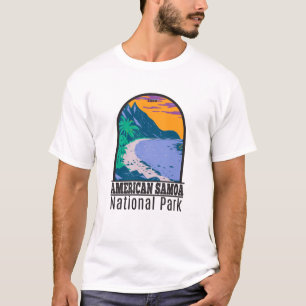 Amerikaans nationaal park van Samoa voor strand T-shirt