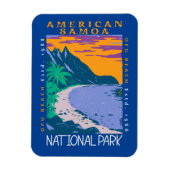 Amerikaans nationaal park van Samoa voor zware str Magneet (Verticaal)