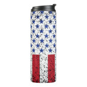 Amerikaans nationaal therma Amerikaanse vredesvlag Thermosbeker (Gedraaid links)